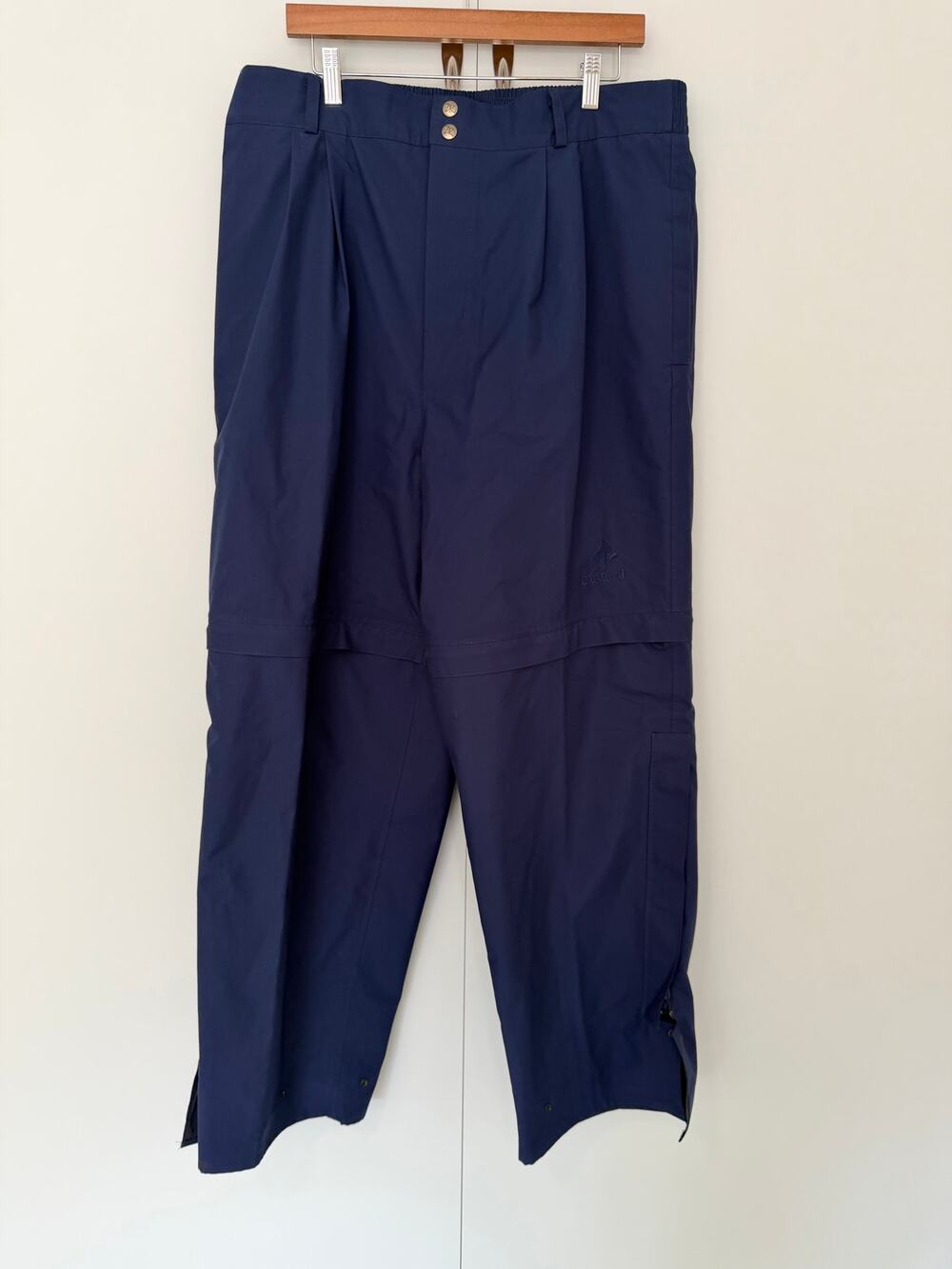 ZERO RESTRICTION Men's Gore-Tex Convertible Waterproof Rain Pants Navy